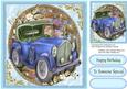 Lovely Vintage Car Fit for a King ( Blue )