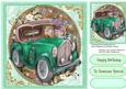 Lovely Vintage Car Fit for a King, ( Green )