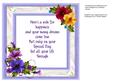Incert , Lilac with Petunias and Verse
