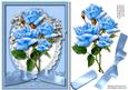Beautiful Blue Roses and Baby's Breath