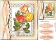 Beautiful Mixed Roses on a Geometric Board