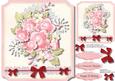 Lovely Shaped 8x8 with Flowers on Lace 