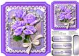 Beautiful Lilac Rose on a Shaped Card.