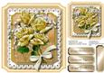 Beautiful Gold Roses on a Shaped Card .