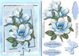 Lovely Magnolias in Blue 