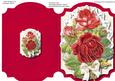 Print,cut,and Fold ,lovely Vintagr Roses on Lace .