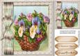 Beautiful Basket of Flowers in a Pearl Frame 