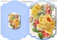 Print, Cut, and Fold, Beautiful Yellow Roses