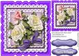 Beautiful Roses in a Ornate Scalloped Frame