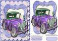 Lovely Lilac Vintage Card on Lace