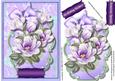 Beautiful Lilac Magnolias in a Ornate Frame