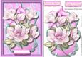 Beautiful Pink Magnolias in a Ornate Frame 