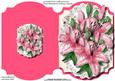 Print, Cut and Fold ,beautiful Pink Lillys 