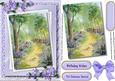 Beautiful Topper and Card , Bluebell Woods