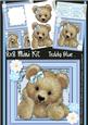 8x8 Mini Kit , Lovely Teddy Blue 