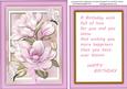 Topper, with Verse and Incert , Lilac Magnolias