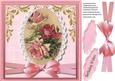Beautiful Roses in a Oval Frame with Lace