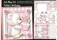 8x8 Mini Kit Teddy's Birthday Pink .