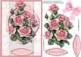 Pink Roses in a Ornate Frame 