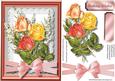 Beautiful Roses and Bell Flowers on Lace 