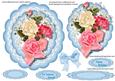 Easel or Topper Beautiful Mixed Roses