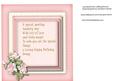 Incert ,with Verse and Soft Pink Roses