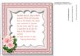 Incert , with Verse and Stunning Pink Roses ( Anniversary )