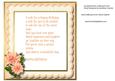 Incert , with Verse and Stunning Apricot Roses
