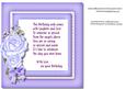 Inceret with Verse and Lilac Roses