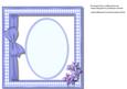 Beautiful Incert in a Lilac Gingham Frame
