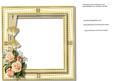 Incert , Yellow Gingham Frame with Roses