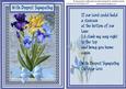 Sympathy ,topper with Verse