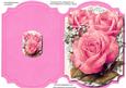 Print, Cut, and Fold, Beautiful Salmon Pink Roses