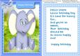 Lovely Cute Blue Elephant