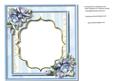 Lovely Blue Incert with Roses 