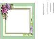 Incert with Beeloop Roses in a Green Frame