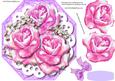 Lovely Lilac Octagonal with Roses and Babys Breath