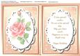 Incert with Verse and Pink Rose 
