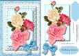 Beautiful Mixed Roses on Stunning Lace