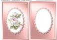 Incert Pink with White Roses 