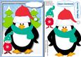 Cute Penguin and Santas Helper