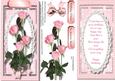 Lovely Pink D.l with Roses and Verse 