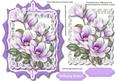Lovely Topper with Lilac Magnolias in a Ornate Frame