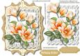 Lovely Orange Magnolias in a Ornate Frame