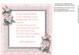 Beautiful Incert with Verse and French Roses