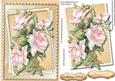 Beautiful French Roses Ina Stitched Frame 