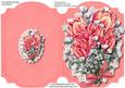 Print, Cut and Fold , Beautiful Salmon Pink Tulips
