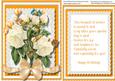 Beautiful Bouquet of White Roses with Verse