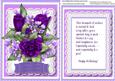 Lilac Birthday Bouquet with Verse