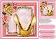 Beautiful Golden Shoes and Downton Roses
